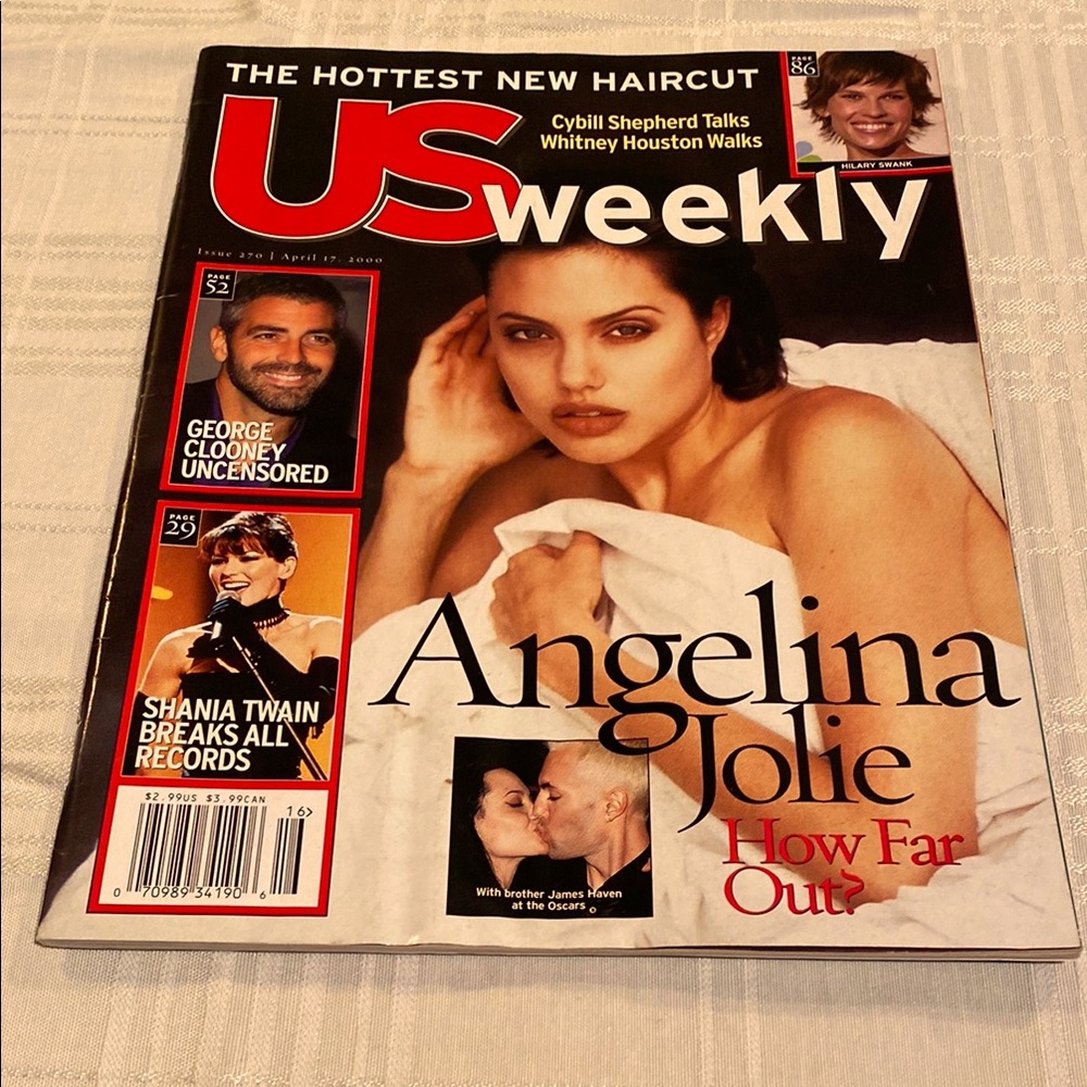 US Weekly Magazine, April 17, 2000, Angelina Jolie